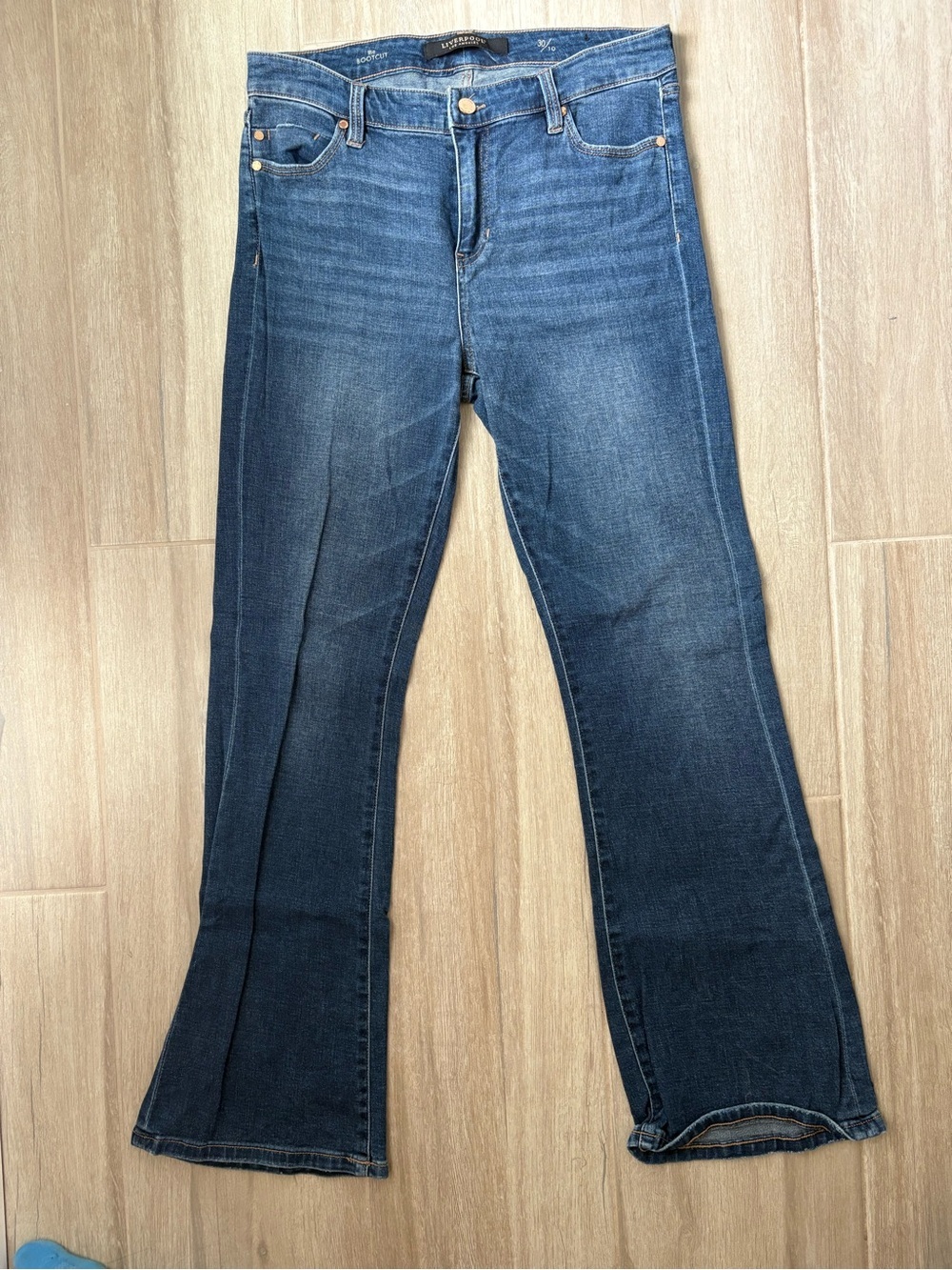 Liverpool Dark Blue Flare Jeans
